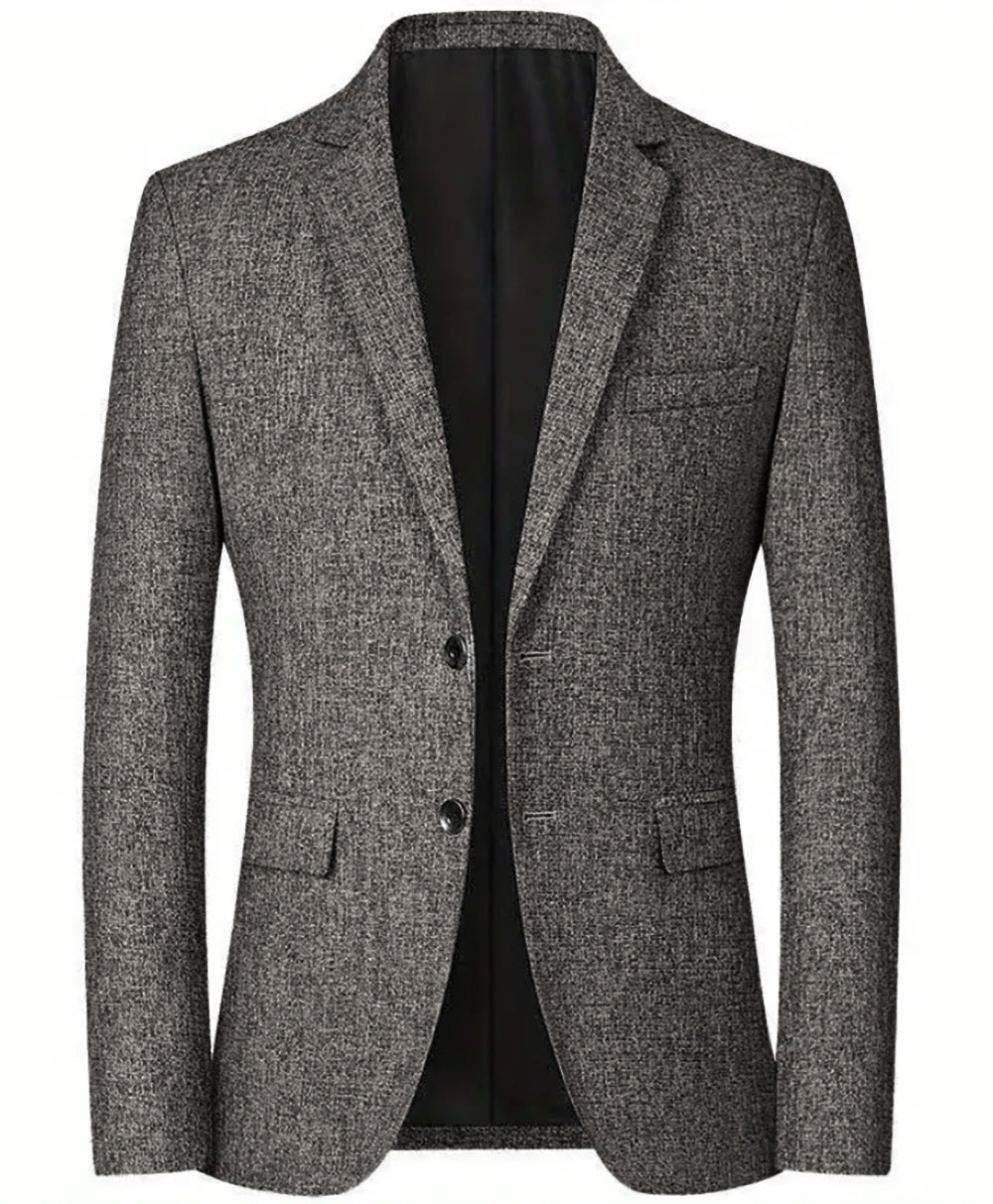 2024 Men's Solid Color Casual Commuter Blazer