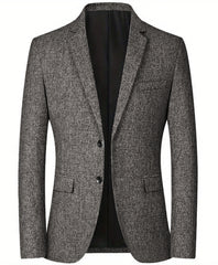 2024 Men's Solid Color Casual Commuter Blazer