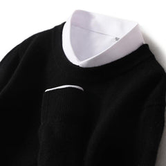 2023 New Men's Round Neck Casual Business Knitted Cashmere Sweater