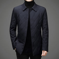 Men's lightweight warm business thin cotton jacket