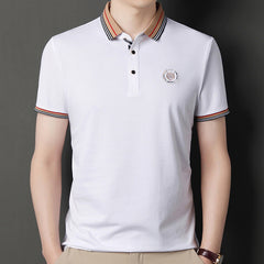Slim Lapel Comfortable Casual Stretch POLO Shirt