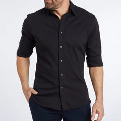 Men's Business Anti-wrinkle Zipper Shirt