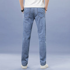Men's Straight Loose Business Casual Stretch Jeans