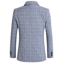 Men's Stylish Plaid Non-iron Casual Blazer