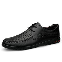 Men's Breathable Genuine Leather Business Casual Leather Shoes