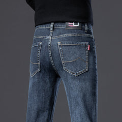 2024 New High-end Men's Straight Slim Stretch Casual Jeans
