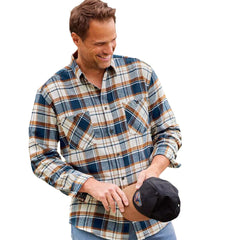 Men's large size printed loose shirt