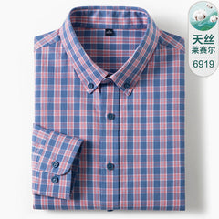 Men's High-end Business Casual Cotton Plaid Shirt