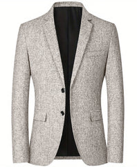 2024 Men's Solid Color Casual Commuter Blazer