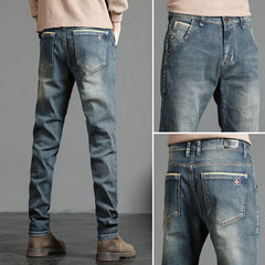 New Straight Elastic Casual All-Match Jeans