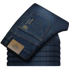 Business straight casual loose stretch jeans