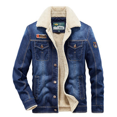 Warm velvet thickened trendy casual loose jacket