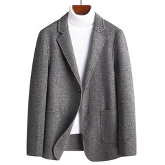 Men's Winter Double-sided Wool Houndstooth Blazer