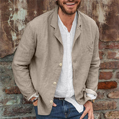 2023 Cotton Linen Casual Loose Shirt Jacket