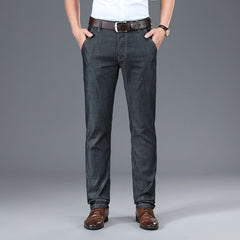 High Waist Relaxed Breathable Straight-Leg Jeans