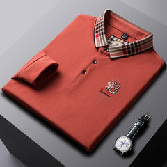 Men's Cotton Business Embroidered Polo Shirt