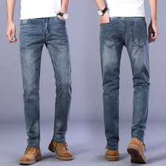 Men's Slim Straight Stretch Business Casual Jeans