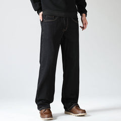Men's Loose Plus Size Cotton Straight Jeans