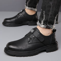 Men's Retro Trendy Versatile Casual Leather Shoes