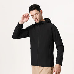 Men's New Waterproof Outdoor Jacket, Fully Heat-sealed Workwear, Mountaineering Hooded Jacket