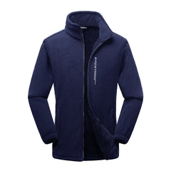 Men's Polar Fleece Outdoor Thickened Large Size Warm Double-faced Fleece Jacket