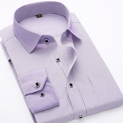 Men's Non-Iron Stripe Long Sleeve Shirt