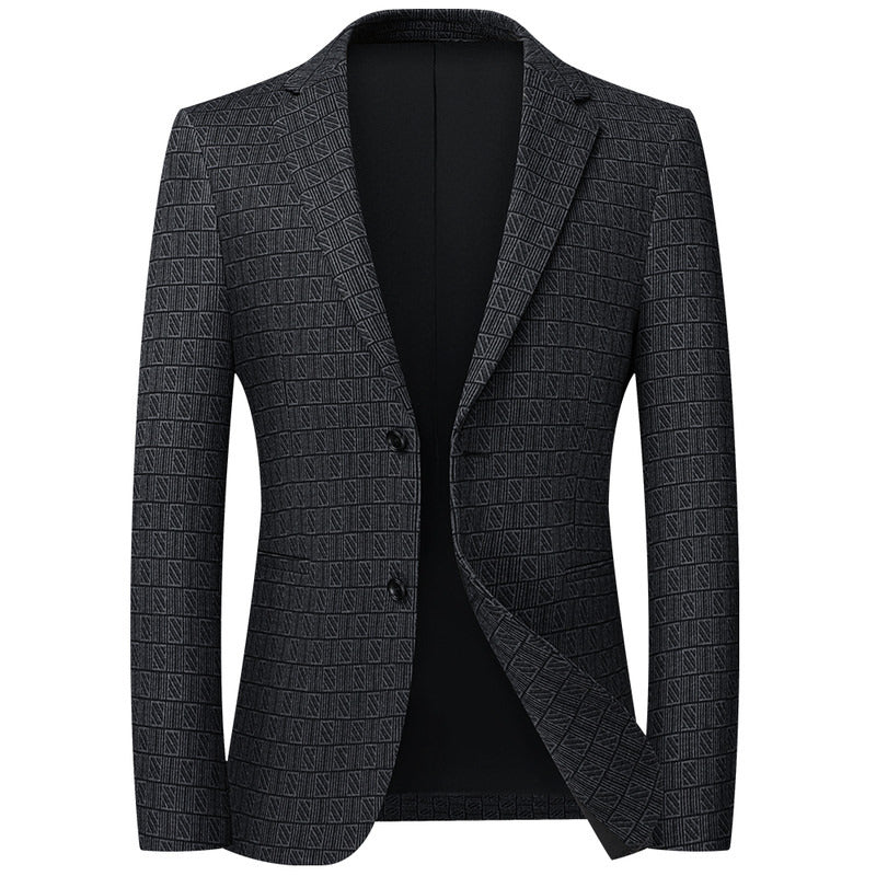2024 New Men's Houndstooth Slim Business Casual Blazer
