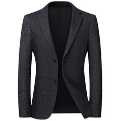 2024 New Men's Houndstooth Slim Business Casual Blazer