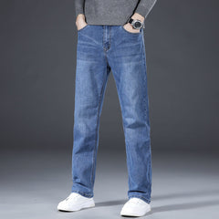 Men's High-end Straight Leg Loose Plus Size Jeans
