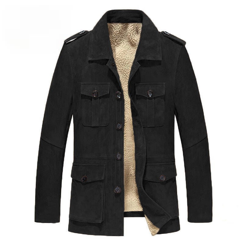 Men's Suede Cold-proof and Antifreeze Thickened Jacket