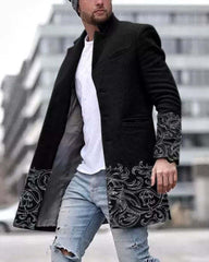 2022 New Arrival Men's Plaid Wool Coat