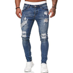 Men's Ripped Slim Jeans