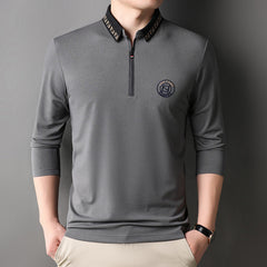 2022 Embroidered Business Lapel POLO Shirt