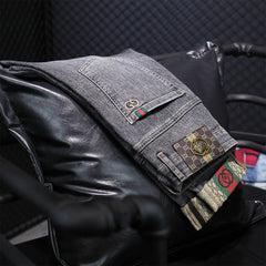 Embroidered new stretch jeans