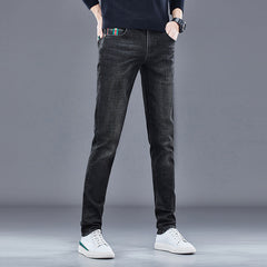 Trendy fashion stretch jeans