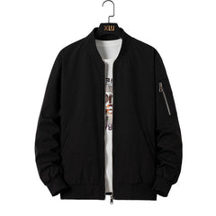 Men's Casual Embroidered Bomber Jacket