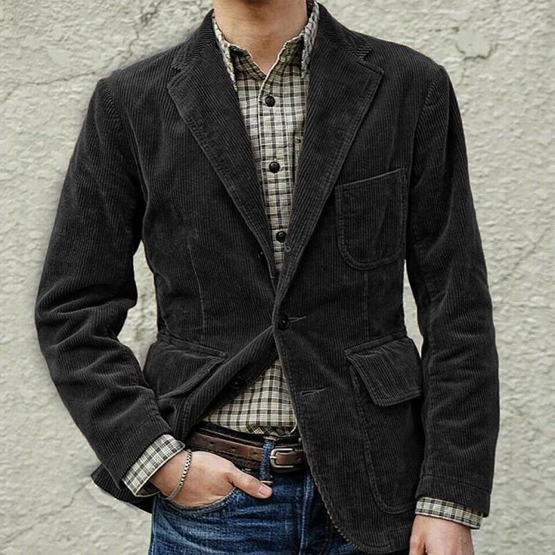 Trade corduroy single-breasted casual suit jacket