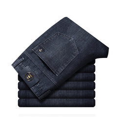Men's 2024 New Elastic Straight Business Casual Jeans