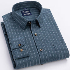 New plaid cotton shirt