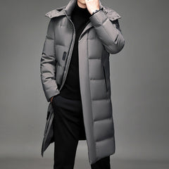 Men's Winter Long Warm Down Jacket