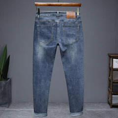Men's All-match Stretch Slim Fit Wrinkle-resistant Straight Jeans