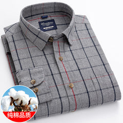 New plaid cotton shirt