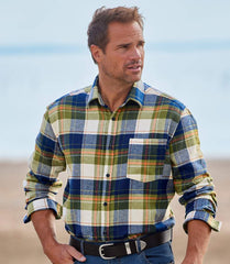 Men's large size printed loose shirt