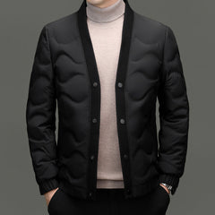 2024 Winter Warm Business V-neck Casual Down Jacket