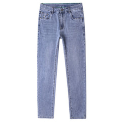Men's New High-end Fashion Embroidered Stretch Jeans