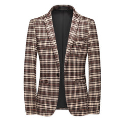 New Fashion Casual Plaid Blazer