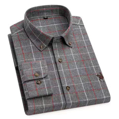 Men's 100% Cotton Embroidered Striped Shirt