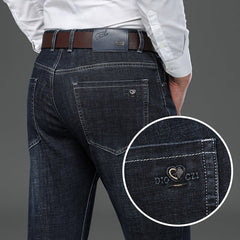 Men's Business Casual Loose Straight Jeans