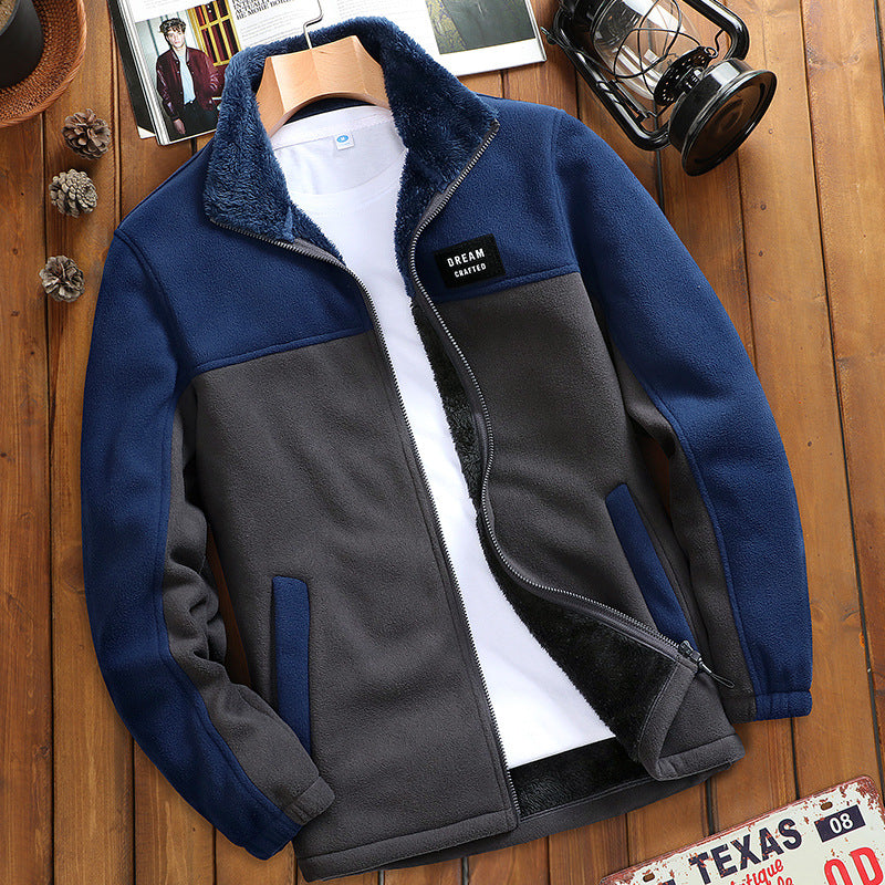 Men's Fleece Thickened Outdoor Casual Jacket