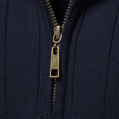 Men's Stand Collar Half Zip High Quality Sweater
